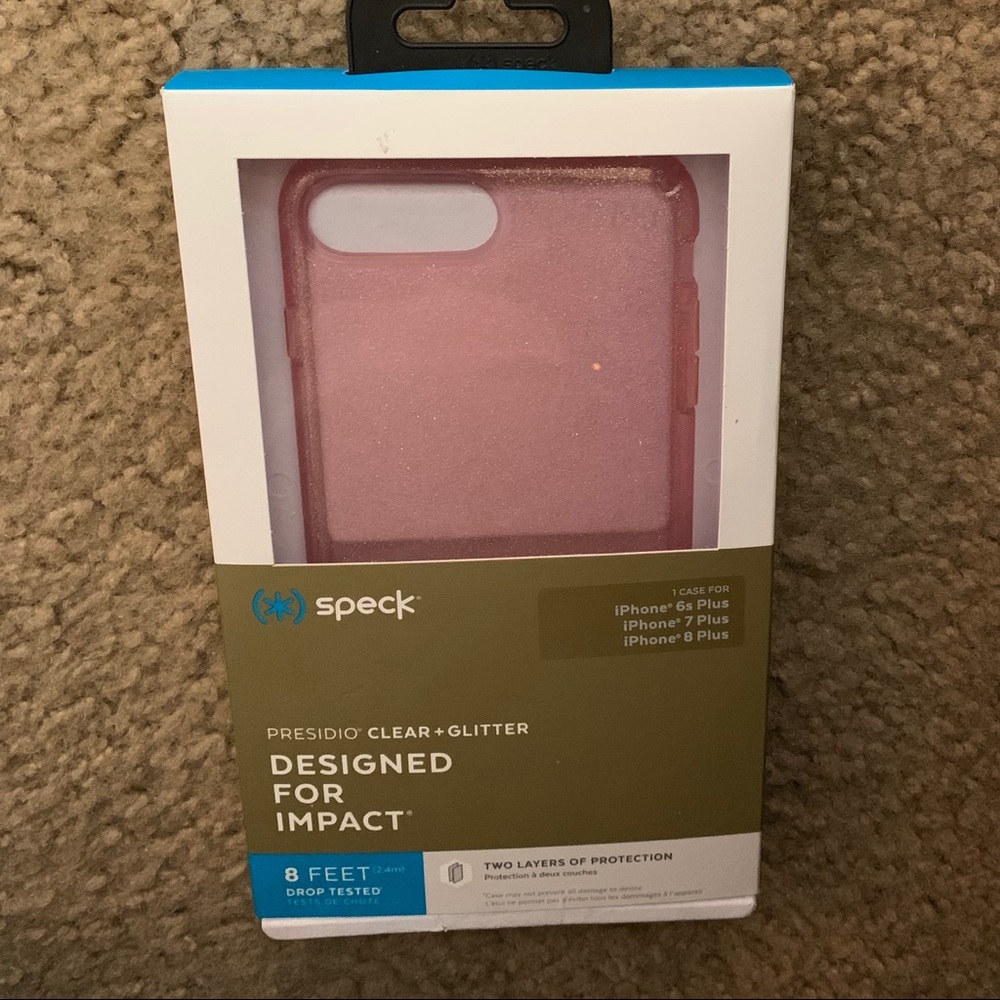 Speck Presidio Clear+Glitter iPhone 7/8 Plus Case